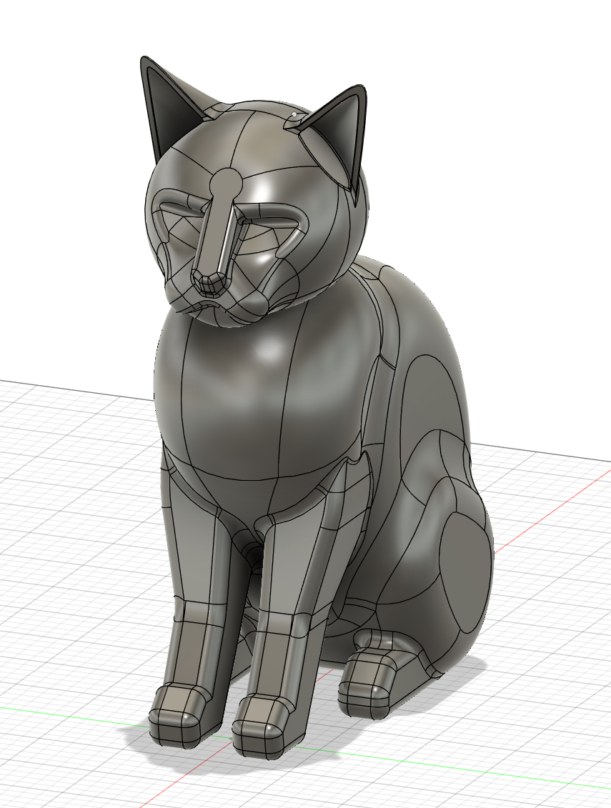 ニンゲン製の猫のモデル